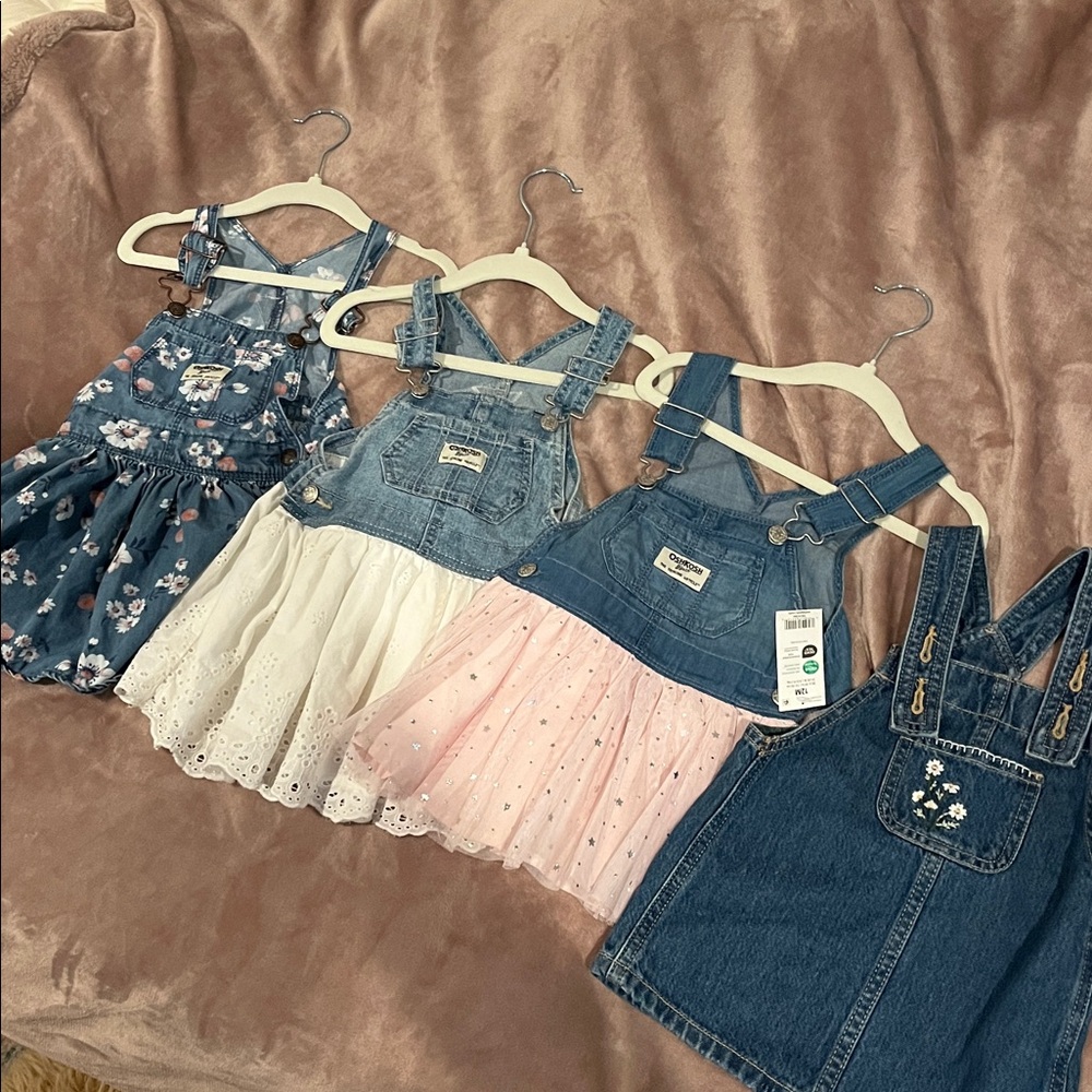Denim and Floral Dress Set